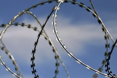 Barbed wire Stock Photos