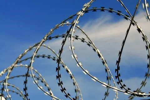 Barbed wire Stock Photos