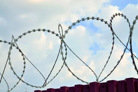 Barbed wire Stock Photos