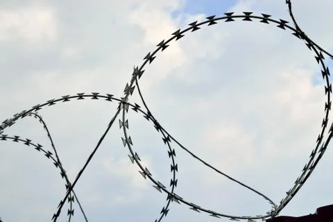 Barbed wire Stock Photos