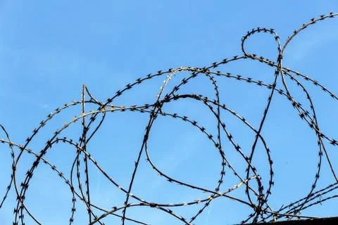 Barbed wire Stock Photos