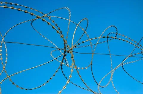 Barbed wire Stock Photos