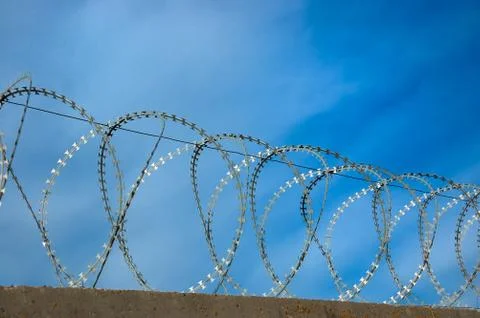 Barbed wire Stock Photos