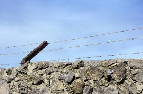Barbed wire Stock Photos