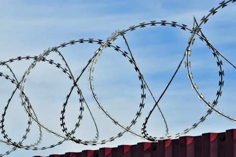 Barbed wire Stock Photos