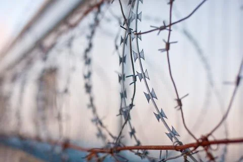 Barbed wire Stock Photos