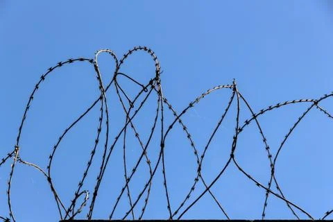 Barbed wire Stock Photos