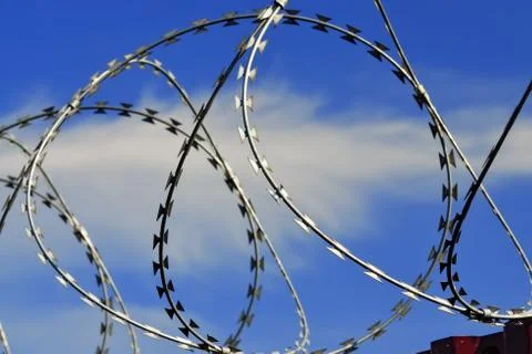 Barbed wire Stock Photos