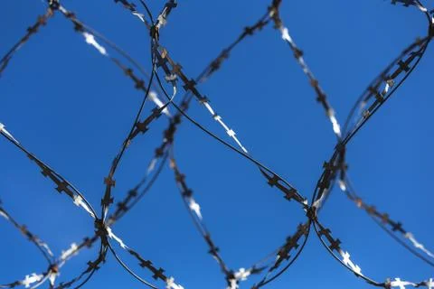 Barbed wire Stock Photos