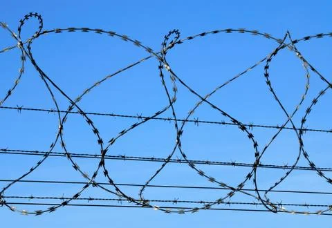 Barbed wire Stock Photos
