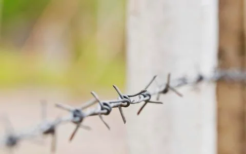 Barbed wire Stock Photos