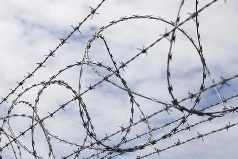 Barbed wire Stock Photos