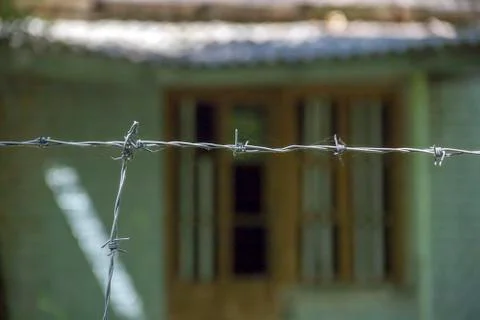 Barbed wire Stock Photos