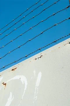 Barbed wire Stock Photos