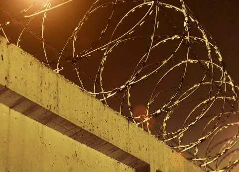 Barbed wire. Stock Photos