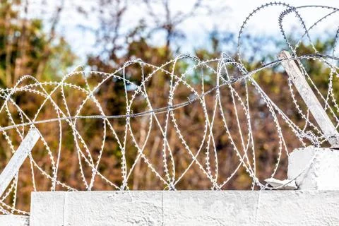 Barbed wire Stock Photos