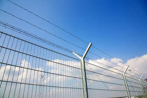 Barbed wire Stock Photos
