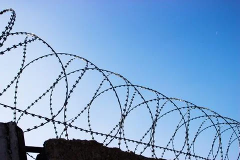 Barbed wire Stock Photos