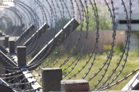 Barbed wire Stock Photos