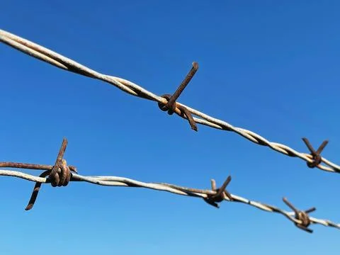 Barbed wire Stock Photos