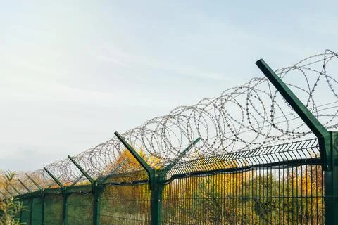 Barbed wire Stock Photos