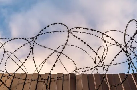 Barbed wire Stock Photos