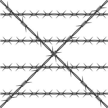 Barbed wire vector illustration design Stock Illustration