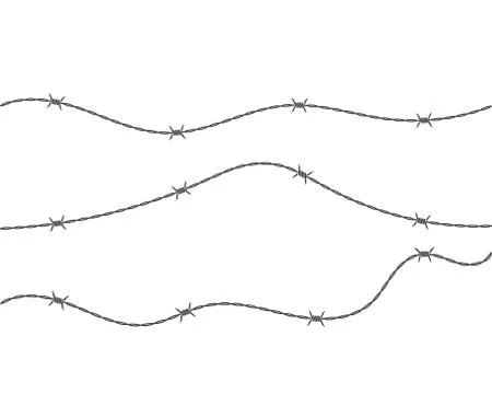 Barbed wire vector illustration Stock Illustration