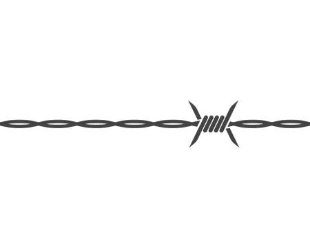 Barbed wire vector illustration Stock Illustration