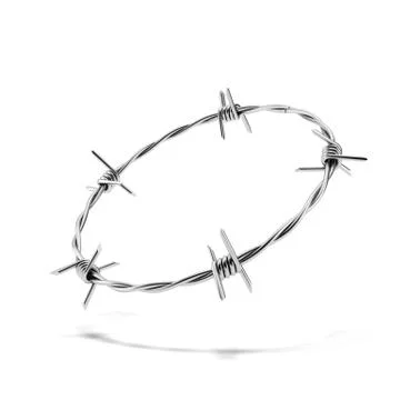 Barbed wire wreath 스톡 일러스트