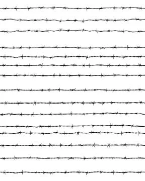 Barbed wires seamless Stock Illustration