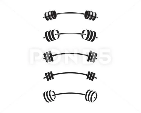 Raised arm with dumbbell. Gym logo or label. Vector illustration Stock  Vector | Adobe Stock