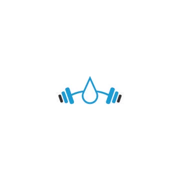 Barbel logo icon Stock Illustration