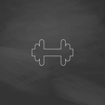 Barbell computer symbol Stock Illustration