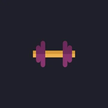 Barbell computer symbol Stock Illustration
