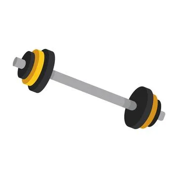 Barbell equipment icon. Vector Stock Illustration