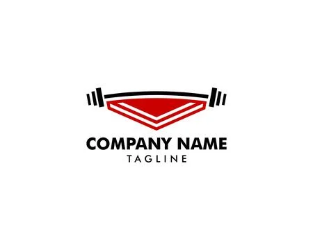 Barbell Icon Logo Design Element Stock Illustration