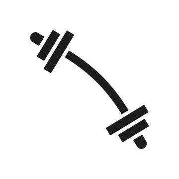 Barbell icon vector basic design simple and modern 스톡 일러스트