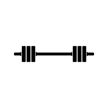 Barbell icon vector Stock Illustration