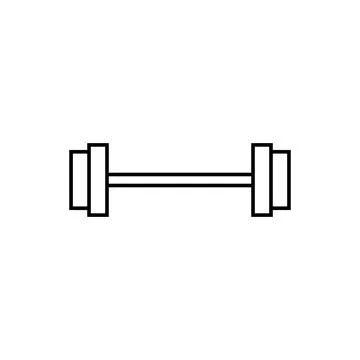 Barbell icon vector Stock Illustration