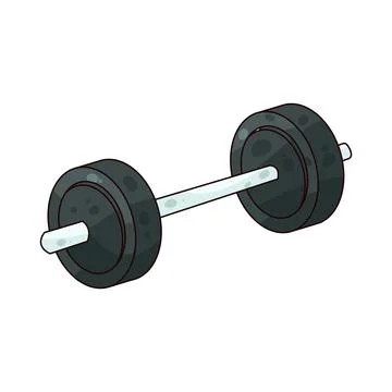 Barbell illustration Stock Illustration