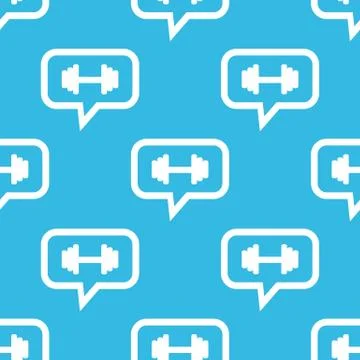 Barbell message pattern Illustrazione stock