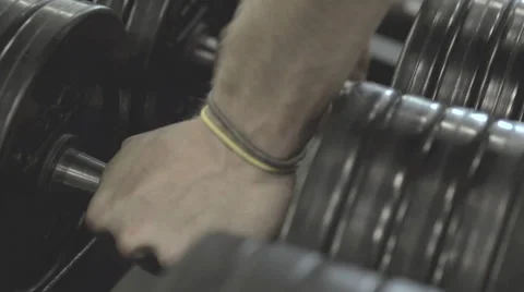 Barbell Pick Up Stock Footage 42348491