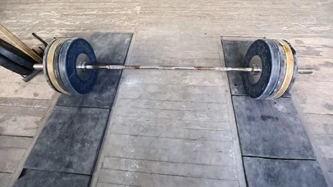 The barbell is ready 2 Stock Footage 310636555