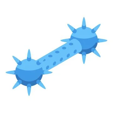 Barbell rubber icon isometric vector. Pet toy Stock Illustration