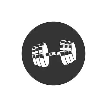 Barbell vector  icon illustration Stock Illustration