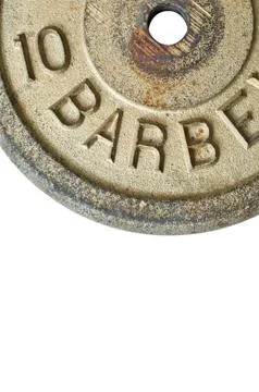 Barbell weights Stock Photos