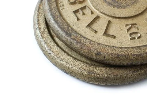 Barbell weights 스톡 사진