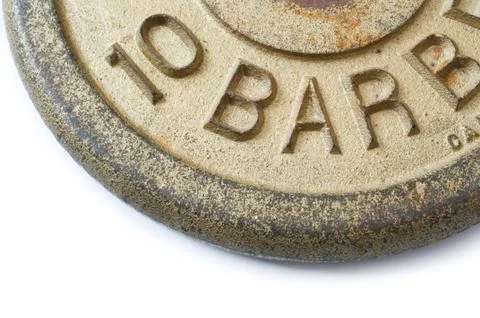 Barbell weights Stock Photos