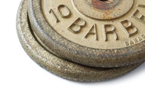 Barbell weights Stock Photos